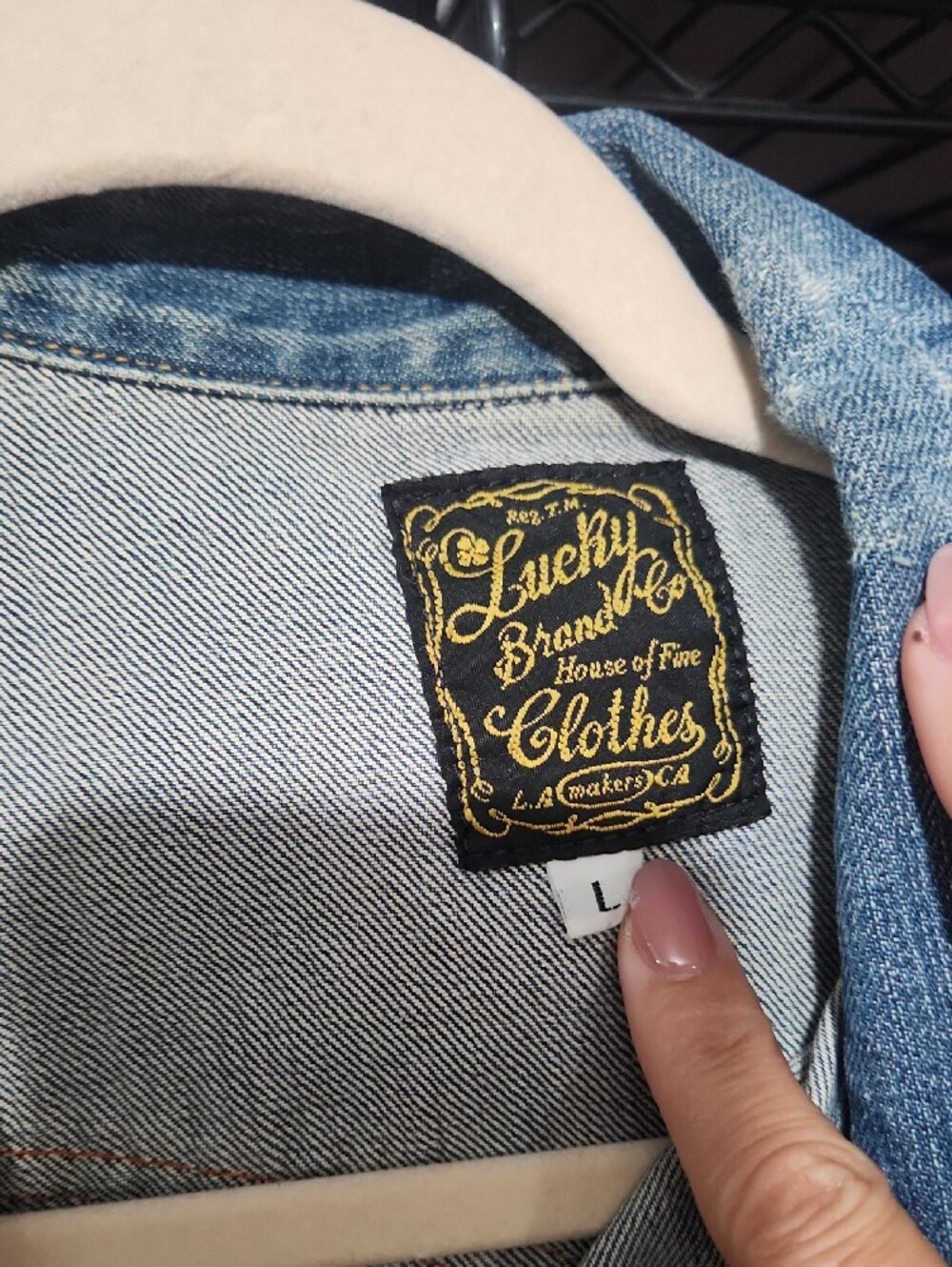 Lucky Brand Vintage-Inspired Embroidered Denim Jacket - Blue - Picture 2 of 8